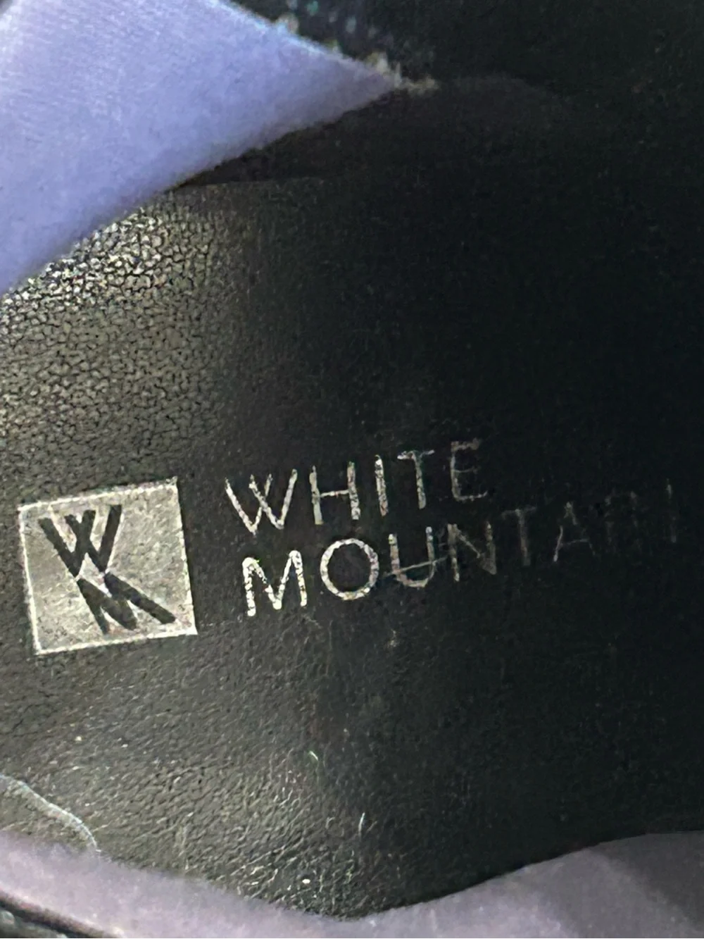 White Mountain Black Quilted Ankle Boot with Buckle Detail Size 6.5